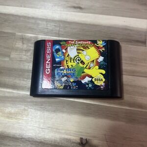 Simpsons: Bart's Nightmare (Sega Genesis, 1993) Authentic